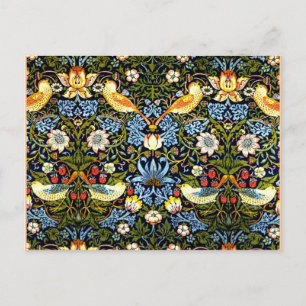 William Morris: Strawberry Diief Vintages Design Postkarte