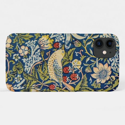 William Morris Strawberry Diief Vogel Case-Mate iPhone Hülle (Rückseite (Horizontal))