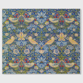 William Morris Strawberry Diief Vogel Geschenkpapier (Flach)