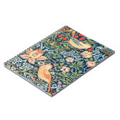 William Morris Strawberry Diief Vogel Notizblock (Linke Seite)