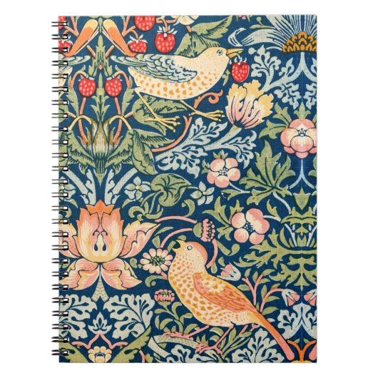 William Morris Strawberry Diief Vogel Notizblock (Vorderseite)
