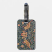 William Morris Strawberry Dives Birds Gepäckanhänger (Rückseite vertikal)