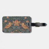 William Morris Strawberry Dives Birds Gepäckanhänger (Rückseite horizontal)