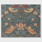 William Morris Strawberry Dives Birds Geschenkpapier (Flach)