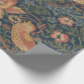 William Morris Strawberry Dives Birds Geschenkpapier (Ecke)