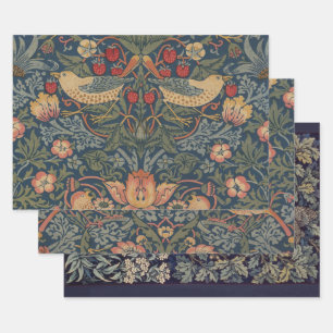 William Morris Strawberry Dives Birds Geschenkpapier Set