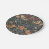 William Morris Strawberry Dives Birds Pappteller (Schrägansicht)