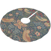 William Morris Strawberry Dives Birds Polyester Weihnachtsbaumdecke (Schrägansicht)