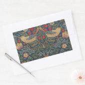 William Morris Strawberry Dives Birds Rechteckiger Aufkleber (Umschlag)