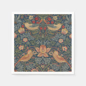 William Morris Strawberry Dives Birds Serviette (Vorderseite)