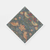 William Morris Strawberry Dives Birds Serviette (Ecke)