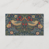 William Morris Strawberry Dives Birds Visitenkarte (Rückseite)