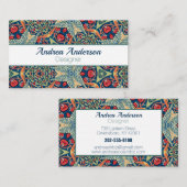 William Morris Strawberry Dives Floral Visitenkarte (Vorne/Hinten)