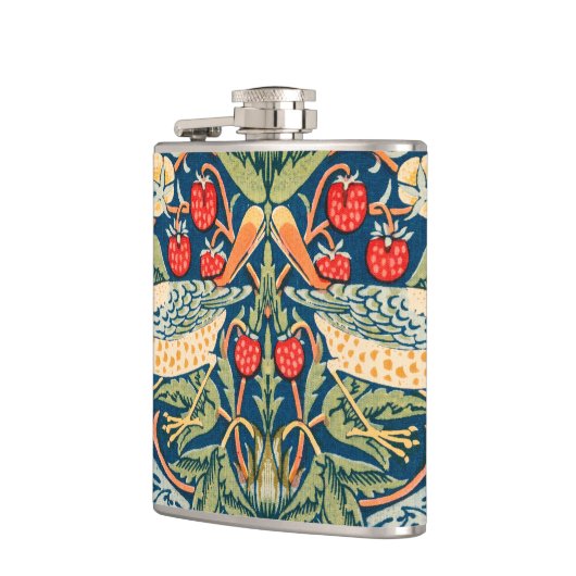 William Morris Strawberry Flachmann (Links)