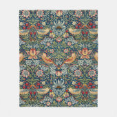 William Morris Strawberry Fleece-Decke Fleecedecke (Vorderseite)