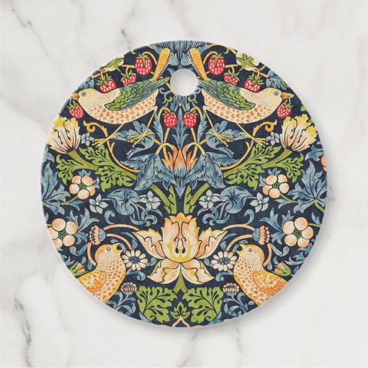 William Morris Strawberry Geschenkanhänger (Vorderseite)