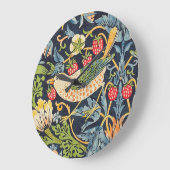 William Morris Strawberry Große Wanduhr (Winkel)