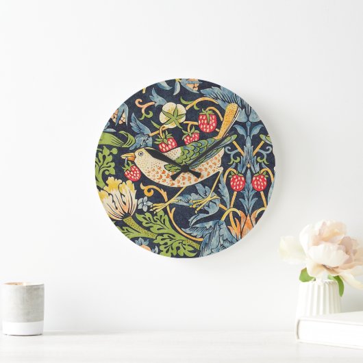 William Morris Strawberry Große Wanduhr (Zuhause)