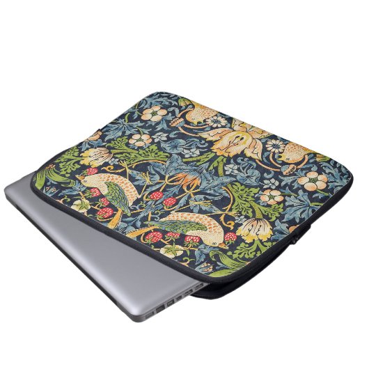 William Morris Strawberry Laptopschutzhülle (Vorne Knopf)