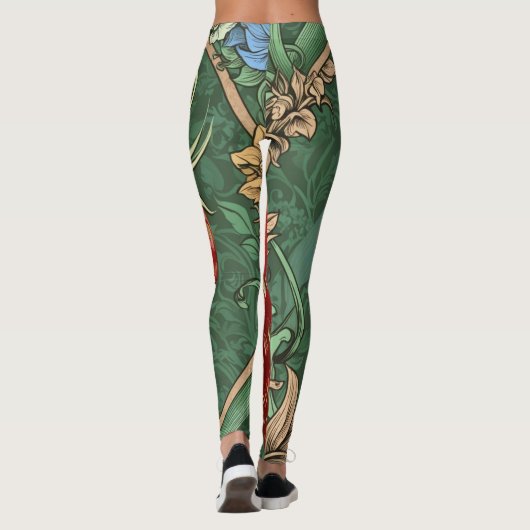 William Morris Strawberry Leggings (Rückseite)