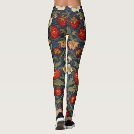 William Morris Strawberry Leggings (Rückseite)