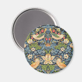 William Morris Strawberry Magnet (Vorderseite/Rückseite)
