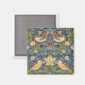 William Morris Strawberry Magnet (Vorderseite/Rückseite)