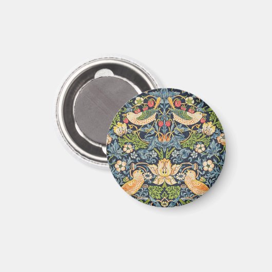 William Morris Strawberry Magnet (Vorderseite/Rückseite)