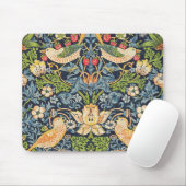 William Morris Strawberry Mousepad (Mit Mouse)