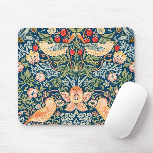 William Morris Strawberry Mousepad (Mit Mouse)