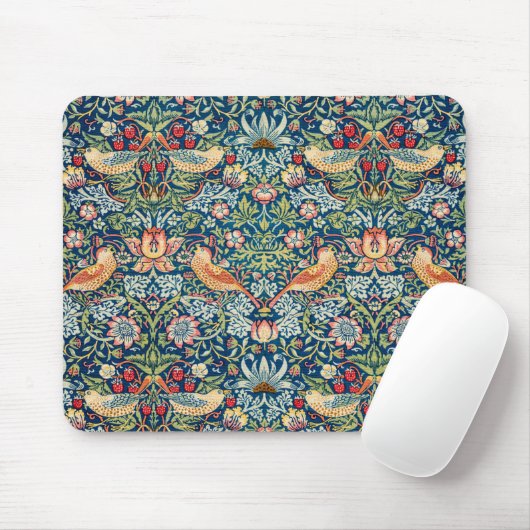 William Morris Strawberry Mousepad (Mit Mouse)