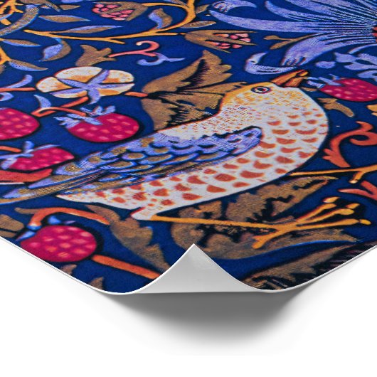 William Morris Strawberry Poster (Ecke)