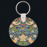 William Morris Strawberry Schlüsselanhänger<br><div class="desc">William Morris Strawberry Diief Floral Pattern Schlüsselanhänger</div>