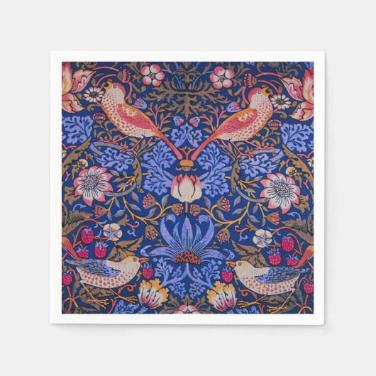 William Morris Strawberry Serviette (Vorderseite)