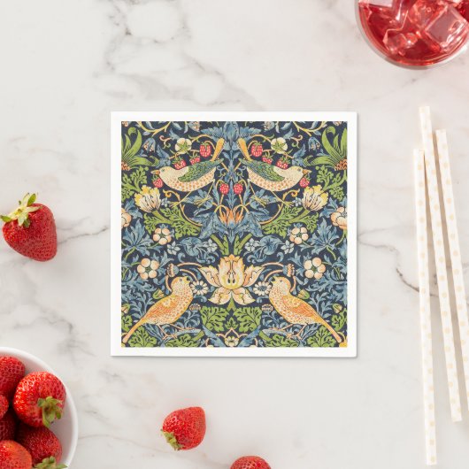 William Morris Strawberry Serviette (Beispiel)