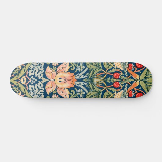 William Morris Strawberry Skateboard (Horizontal)