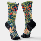William Morris Strawberry Socken (Gewinkelt)