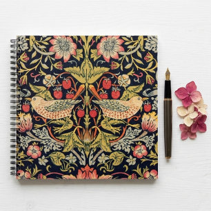 William Morris Strawberry Thief Artistic Vintag Notizblock