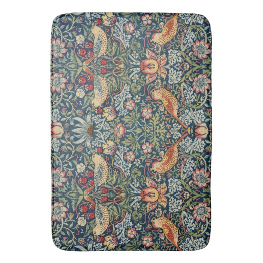 William Morris Strawberry Thief Badematte (Vorderseite Vertikal)