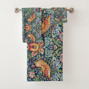 William Morris - Strawberry Thief Badhandtuch Set