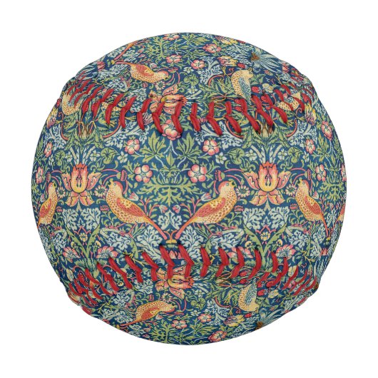 William Morris - Strawberry Thief Baseball (Rückseite)