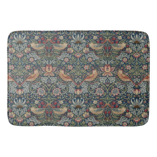 William Morris: Strawberry Thief Bath Mat Badematte (Vorderseite)