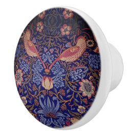 William * Morris Strawberry Thief Blue Sienna Keramikknauf