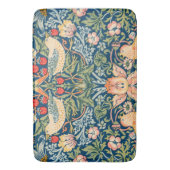 William Morris Strawberry Thief Blumenmuster Badematte (Vorderseite Vertikal)
