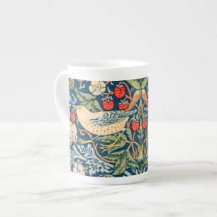 William Morris Strawberry Thief Blumenmuster Porzellantasse