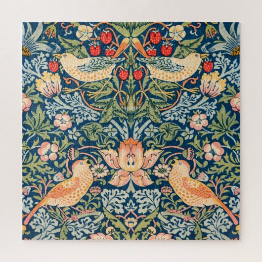 William Morris Strawberry Thief Blumenmuster Puzzle (Vertikal)