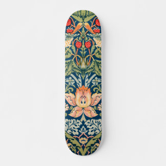 William Morris Strawberry Thief Blumenmuster Skateboard