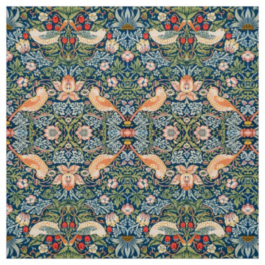 William Morris Strawberry Thief Blumenmuster Stoff (Muster)