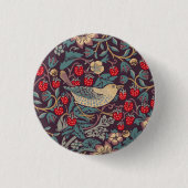 William Morris Strawberry Thief Button (Vorderseite)