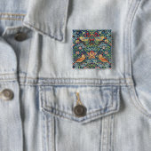 William Morris - Strawberry Thief Button (Beispiel)